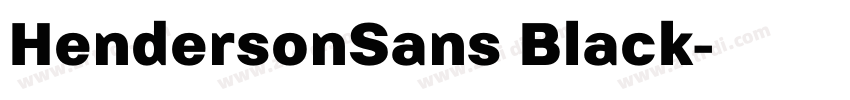 HendersonSans Black字体转换 HendersonSans Black字体转换